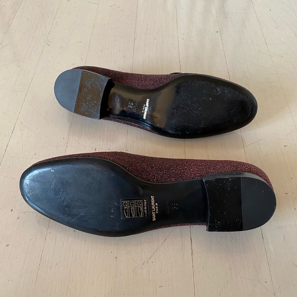 SAINT LAURENT Glitter Loafers - Picture 6 of 6